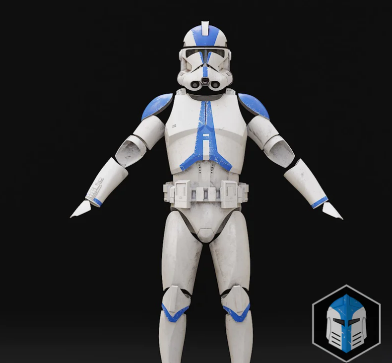 3D Printed Clone Trooper Armor cosplay costume kit