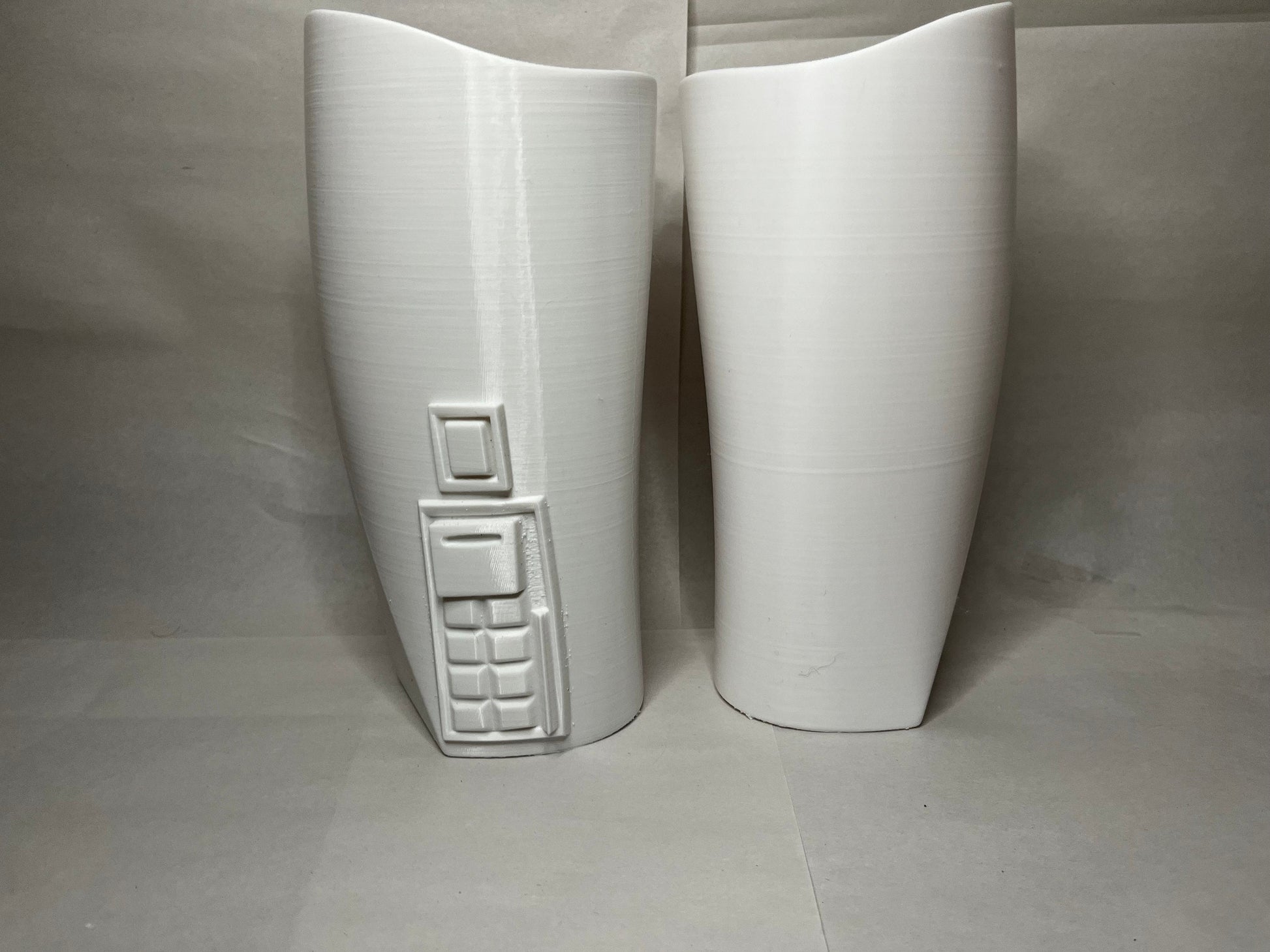 arc trooper forearm cosplay part, white 3d printed