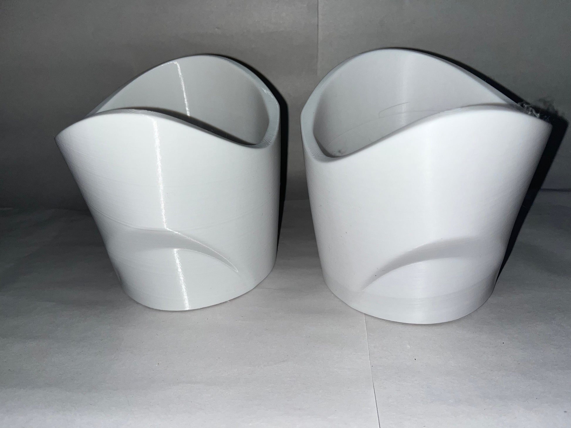 clone trooper armor bicep armor, white 3d printed